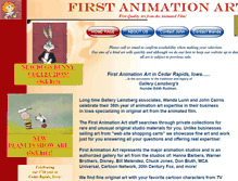 Tablet Screenshot of firstanimationart.com